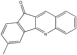 3-methyl-11H-indeno[1,2-b]quinolin-11-one Struktur