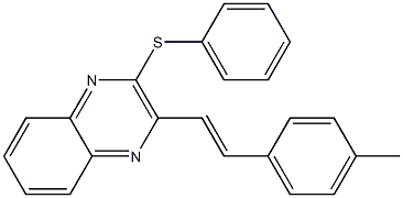 3-[2-(4-methylphenyl)vinyl]-2-quinoxalinyl phenyl sulfide Struktur