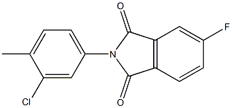 2-(3-chloro-4-methylphenyl)-5-fluoro-1H-isoindole-1,3(2H)-dione Struktur