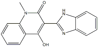 3-(1H-benzimidazol-2-yl)-4-hydroxy-1-methyl-2(1H)-quinolinone Struktur