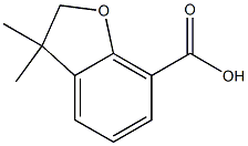 3,3-dimethyl-2,3-dihydro-1-benzofuran-7-carboxylic acid Struktur