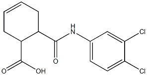 6-[(3,4-dichloroanilino)carbonyl]-3-cyclohexene-1-carboxylic acid Struktur