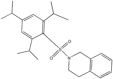 2-[(2,4,6-triisopropylphenyl)sulfonyl]-1,2,3,4-tetrahydroisoquinoline Struktur