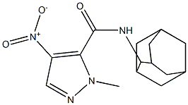 N-(2-adamantyl)-4-nitro-1-methyl-1H-pyrazole-5-carboxamide Struktur