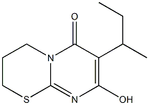 7-sec-butyl-8-hydroxy-3,4-dihydro-2H,6H-pyrimido[2,1-b][1,3]thiazin-6-one Struktur