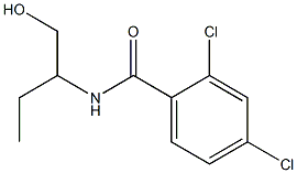 2,4-dichloro-N-[1-(hydroxymethyl)propyl]benzamide Struktur