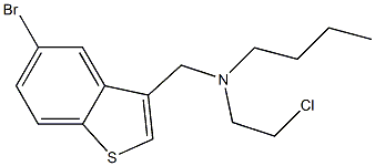 N-[(5-bromo-1-benzothien-3-yl)methyl]-N-(2-chloroethyl)-1-butanamine Struktur