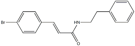 3-(4-bromophenyl)-N-(2-phenylethyl)acrylamide Struktur