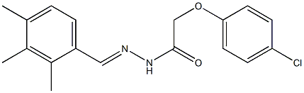 2-(4-chlorophenoxy)-N'-(2,3,4-trimethylbenzylidene)acetohydrazide Struktur