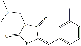 3-[(dimethylamino)methyl]-5-(3-methylbenzylidene)-1,3-thiazolidine-2,4-dione Struktur