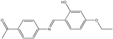 1-{4-[(4-ethoxy-2-hydroxybenzylidene)amino]phenyl}ethanone Struktur