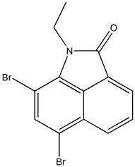 6,8-dibromo-1-ethylbenzo[cd]indol-2(1H)-one Struktur