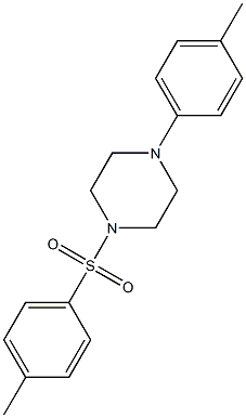 1-(4-methylphenyl)-4-[(4-methylphenyl)sulfonyl]piperazine Struktur