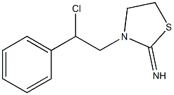 3-(2-chloro-2-phenylethyl)-1,3-thiazolidin-2-imine Struktur