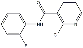 2-chloro-N-(2-fluorophenyl)nicotinamide Struktur