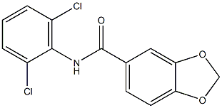 N-(2,6-dichlorophenyl)-1,3-benzodioxole-5-carboxamide Struktur