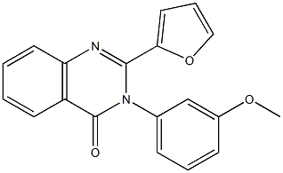 2-(2-furyl)-3-(3-methoxyphenyl)-4(3H)-quinazolinone Struktur