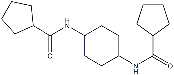 N-{4-[(cyclopentylcarbonyl)amino]cyclohexyl}cyclopentanecarboxamide Struktur