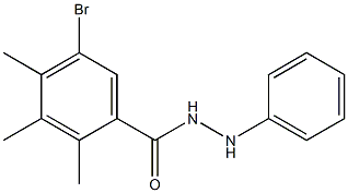 5-bromo-2,3,4-trimethyl-N'-phenylbenzohydrazide Struktur