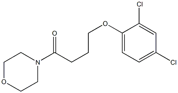 4-[4-(2,4-dichlorophenoxy)butanoyl]morpholine Struktur