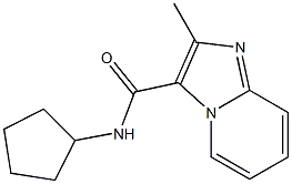 N-cyclopentyl-2-methylimidazo[1,2-a]pyridine-3-carboxamide Struktur