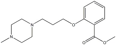 methyl 2-[3-(4-methyl-1-piperazinyl)propoxy]benzoate Struktur