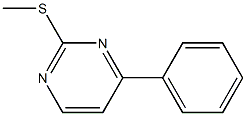 methyl 4-phenylpyrimidin-2-yl sulfide Struktur