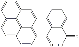 2-(1-pyrenylcarbonyl)benzoic acid Struktur