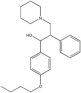 1-(4-butoxyphenyl)-2-phenyl-3-(1-piperidinyl)-1-propanol Struktur