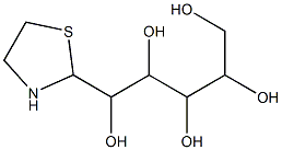 1-(1,3-thiazolidin-2-yl)-1,2,3,4,5-pentanepentol Struktur