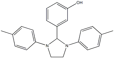 3-[1,3-bis(4-methylphenyl)-2-imidazolidinyl]phenol Struktur