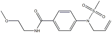 4-[allyl(methylsulfonyl)amino]-N-(2-methoxyethyl)benzamide Struktur