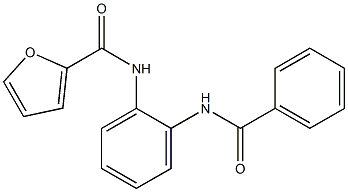 N-[2-(benzoylamino)phenyl]-2-furamide Struktur