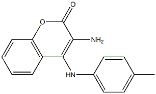 3-amino-4-(4-toluidino)-2H-chromen-2-one Struktur