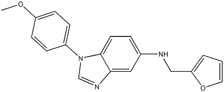 N-(2-furylmethyl)-N-[1-(4-methoxyphenyl)-1H-benzimidazol-5-yl]amine Struktur