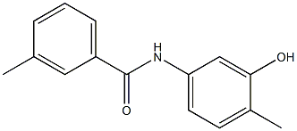 N-(3-hydroxy-4-methylphenyl)-3-methylbenzamide Struktur