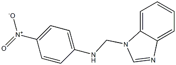 1-({4-nitroanilino}methyl)-1H-benzimidazole Struktur