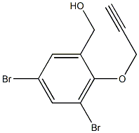 [3,5-dibromo-2-(2-propynyloxy)phenyl]methanol Struktur