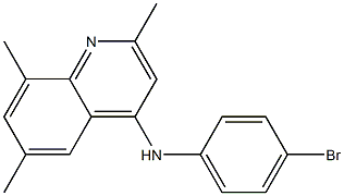 N-(4-bromophenyl)-2,6,8-trimethyl-4-quinolinamine Struktur