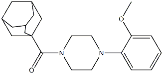 1-(1-adamantylcarbonyl)-4-(2-methoxyphenyl)piperazine Struktur