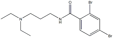 2,4-dibromo-N-[3-(diethylamino)propyl]benzamide Struktur