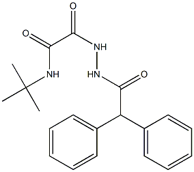 N-(tert-butyl)-2-[2-(diphenylacetyl)hydrazino]-2-oxoacetamide Struktur