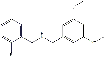 (2-bromophenyl)-N-(3,5-dimethoxybenzyl)methanamine Struktur