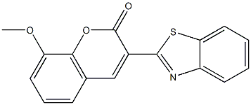 3-(1,3-benzothiazol-2-yl)-8-methoxy-2H-chromen-2-one Struktur