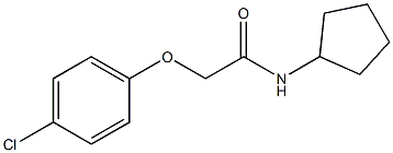 2-(4-chlorophenoxy)-N-cyclopentylacetamide Struktur