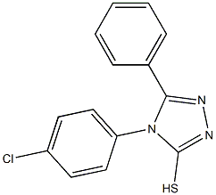 4-(4-chlorophenyl)-5-phenyl-4H-1,2,4-triazol-3-yl hydrosulfide Struktur