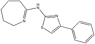 N-(4-phenyl-1,3-thiazol-2-yl)-N-(3,4,5,6-tetrahydro-2H-azepin-7-yl)amine Struktur