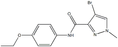 4-bromo-N-(4-ethoxyphenyl)-1-methyl-1H-pyrazole-3-carboxamide Struktur