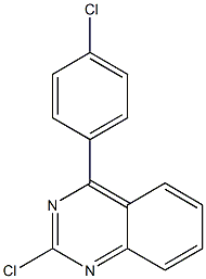 2-chloro-4-(4-chlorophenyl)quinazoline Struktur