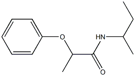 N-(sec-butyl)-2-phenoxypropanamide Struktur